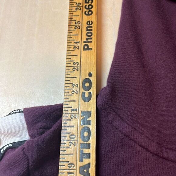 PINK Victoria’s Secret Ruby Logo Medium Snap Sleeve Perfect Full Zip Sweatshirt - Picture 2 of 5